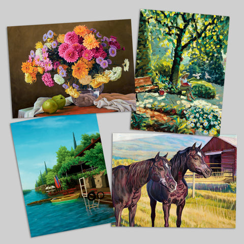 NEW-Attractive Set of 4 Art Prints #1