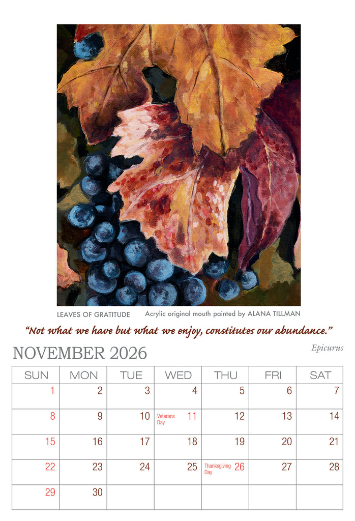 2026 Desk Calendar