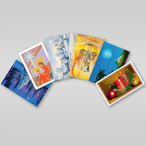 6 Assorted Festive Cards & Envelopes #1